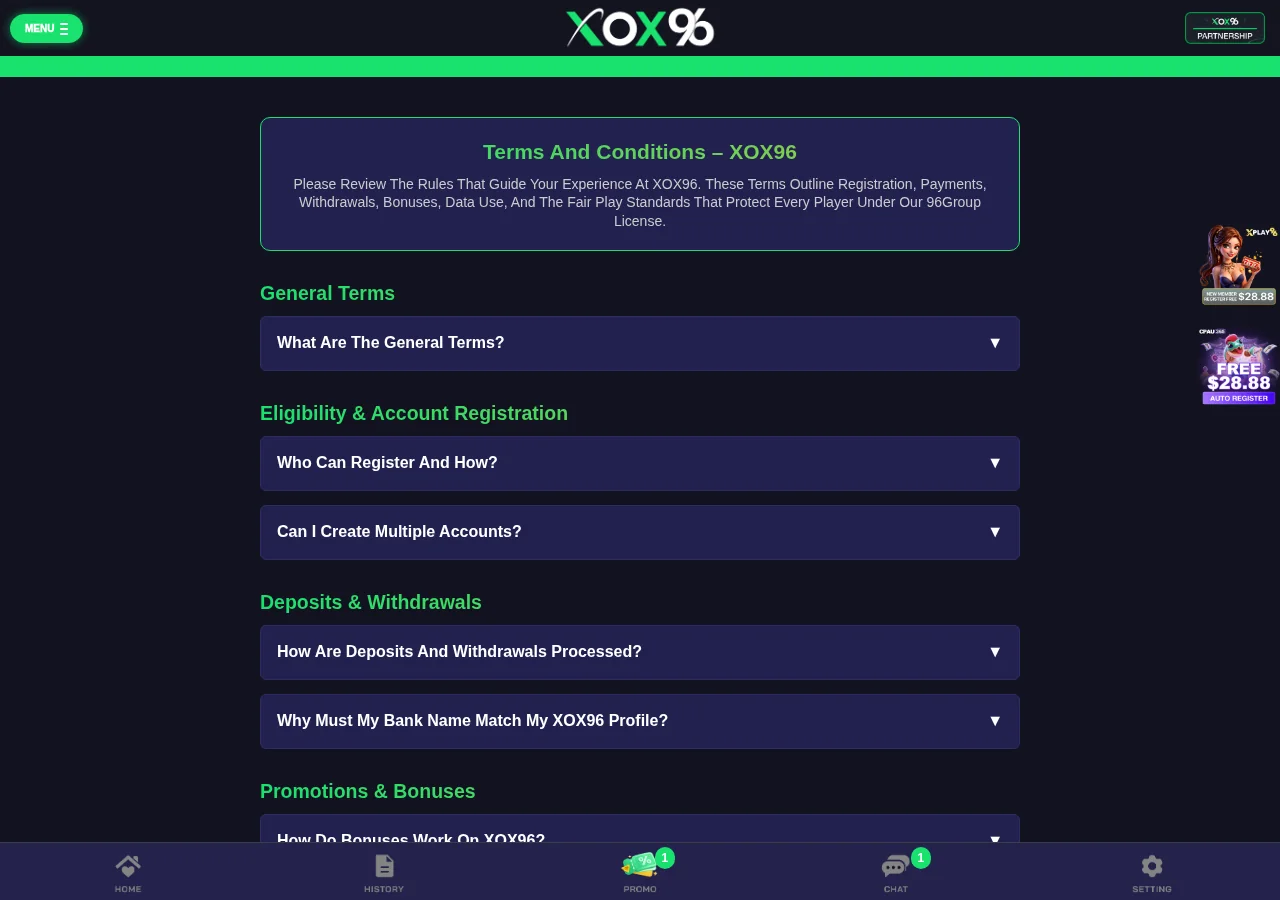 XOX96: Overview
